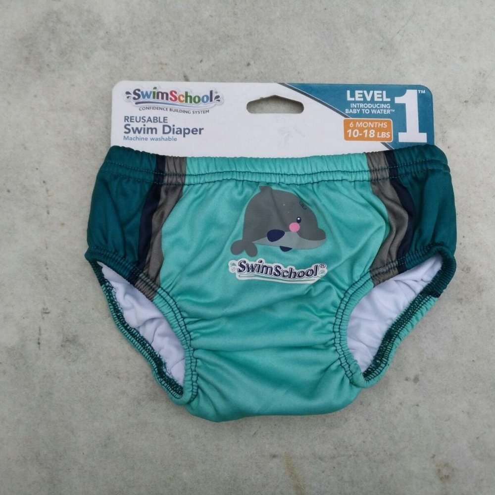 Swim School Swimwear Baby Swim Reusable Diaper 6 Months